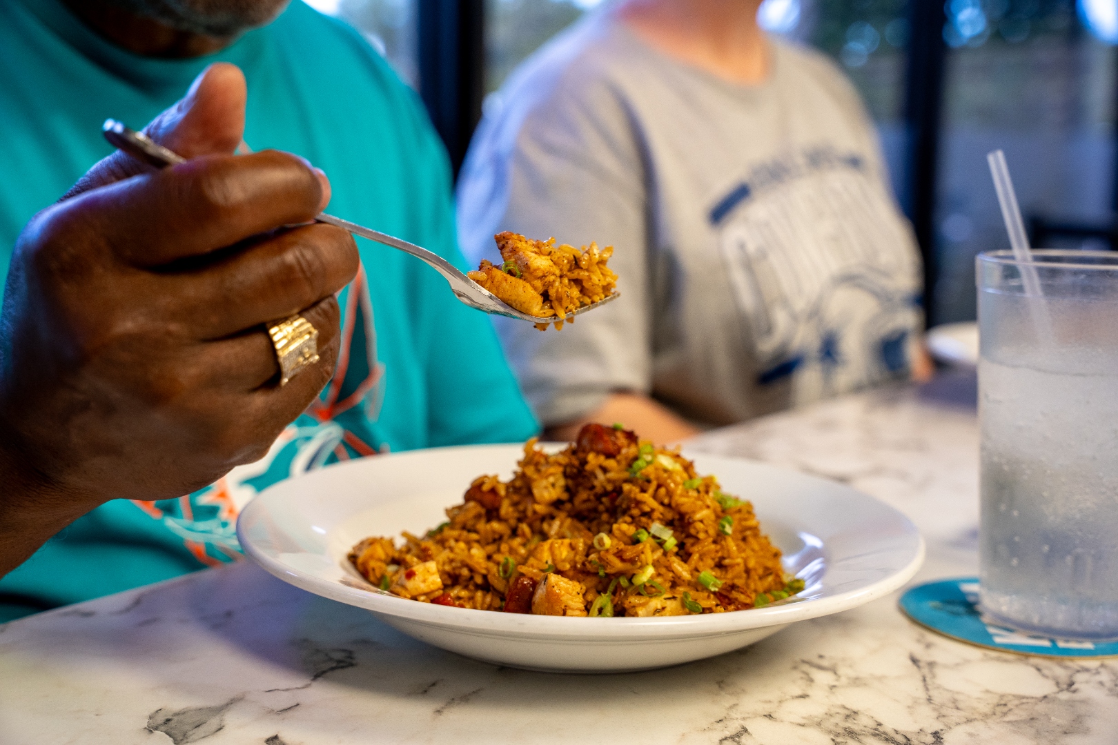 Jambalaya with sausage, shrimp and chicken — Luc's Seafood & Grill